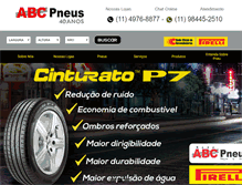 Tablet Screenshot of abcpneus.com.br